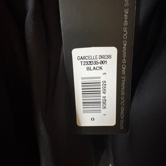 $495 NWT SACHIN & BABI Garcelle One Shoulder Ruffle Dress Party Cocktail Black 0 - Picture 10 of 12